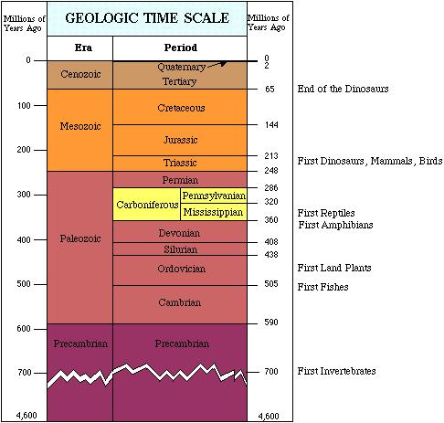 (http://www.geocraft.com/WVFossils/GeolTimeScale.html)